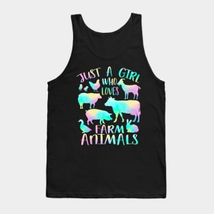 Just a girl who loves farm animals Tank Top